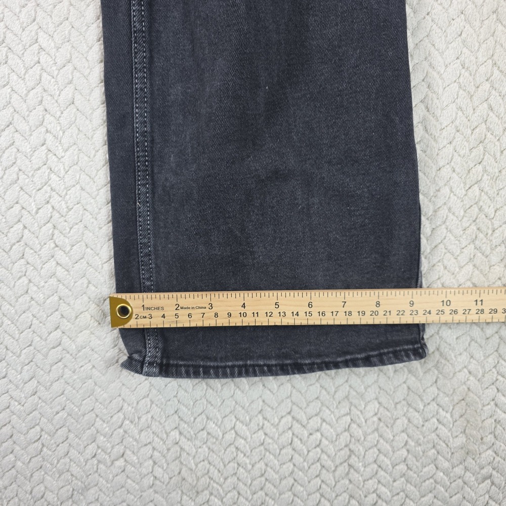Hollister High Rise Vintage Baggy Cargo Jeans Black Contrast Stitch 1R W25 L31 - Picture 9 of 12